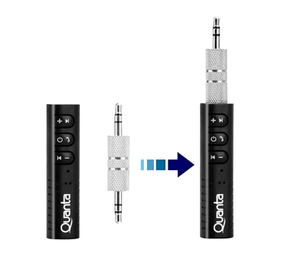 Receptor de Audio Bluetooth con Adaptador 3.5mm QTRABT10 Quanta Essentials