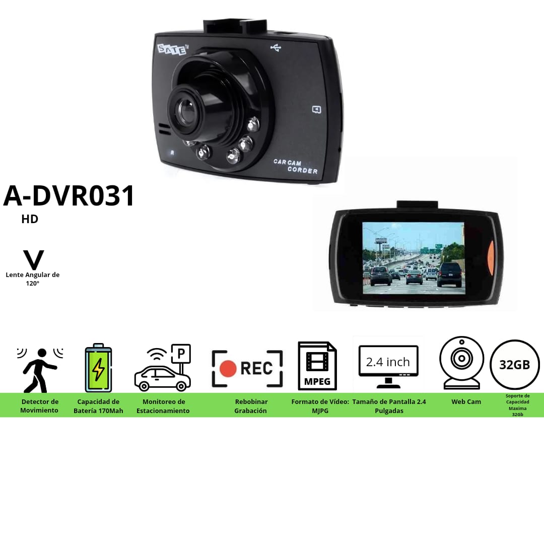 Cámara Frontal Para Auto A-DVR031