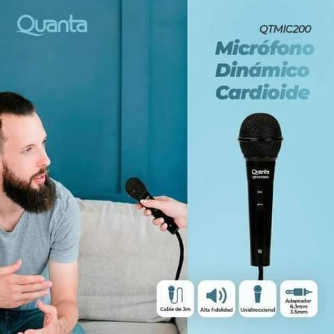 Microfono con Cable Quanta.