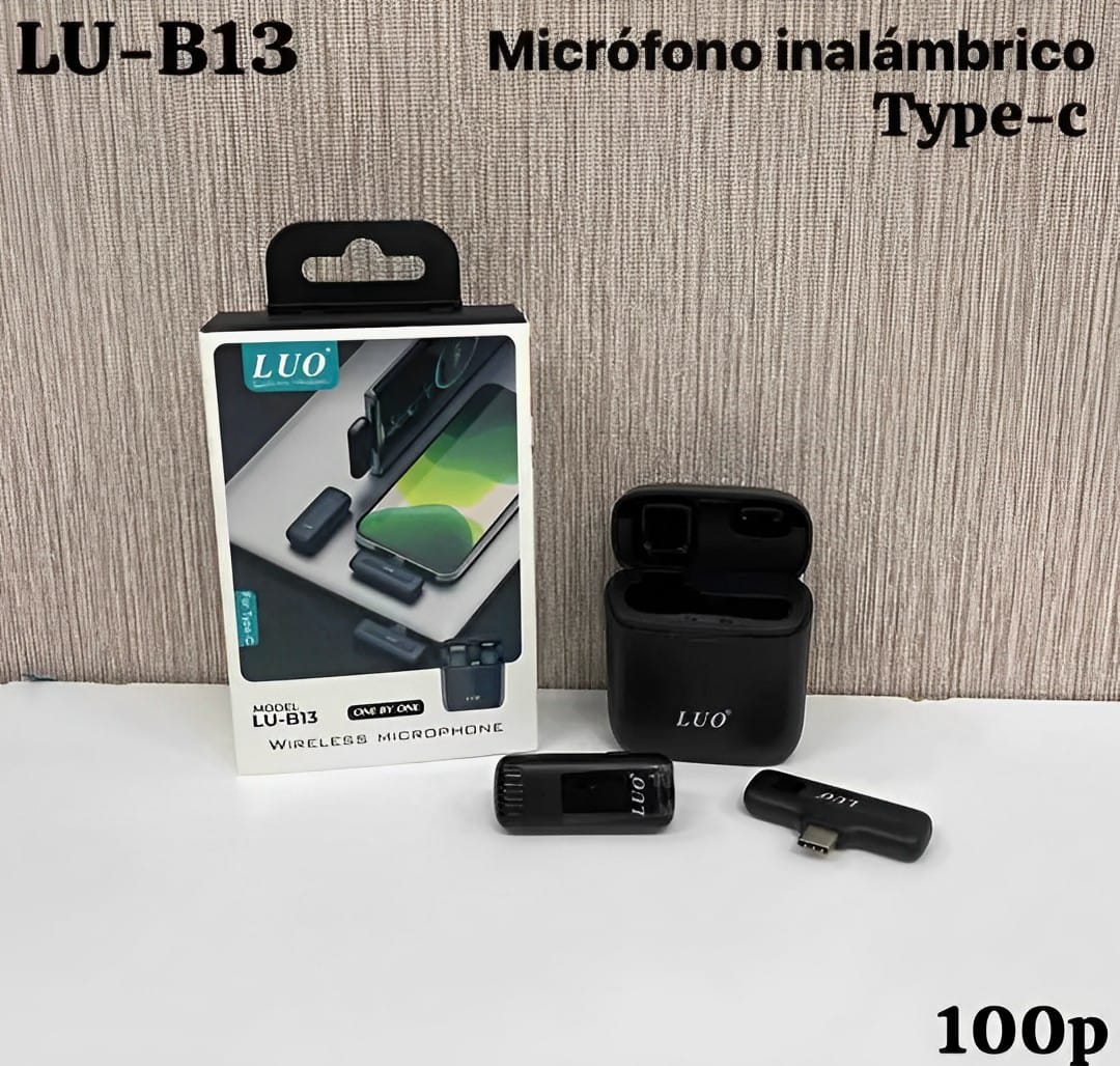 Micrófono Inalámbrico LUO tipo C cod. LU-B13